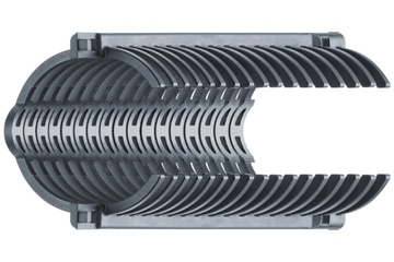 Set e-rib | Rinforza i tubi corrugati nei centri di lavoro CNC | Diametro nominale: 36 mm