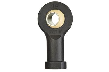 Testa a snodo con filettatura interna, KBRM, con manicotto in acciaio inossidabile, calotta sferica iglidur® W300, mm