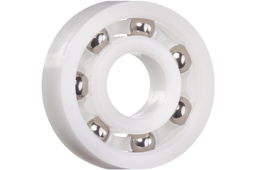 xiros® cuscinetto a sfere radiali, xirodur B180, sfere in acciaio inossidabile, gabbia in xirodur B180, mm