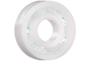 xiros® cuscinetto a sfere radiali, xirodur B180, sfere in vetro, gabbia in xirodur B180, mm