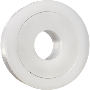 xiros® cuscinetto a sfere radiali, flangia su un'estremità, xirodur B180, sfere in acciaio inossidabile, gabbia in PA/xirodur® B180, mm