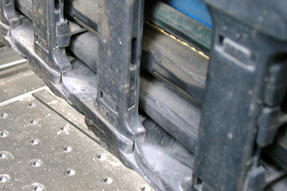 Alimentazione di energia con tubi usurati