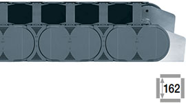 Catena portacavi con traversini a ogni maglia