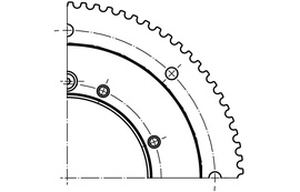 Disegno tecnico PRT-04-XX-HTD5M
