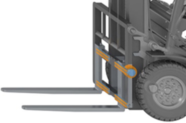 Barra semilavorata iglidur® nei denti della forca
