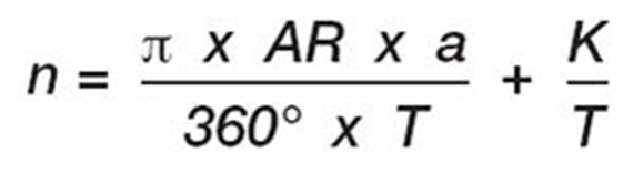 Formula per il calcolo del numero di maglie