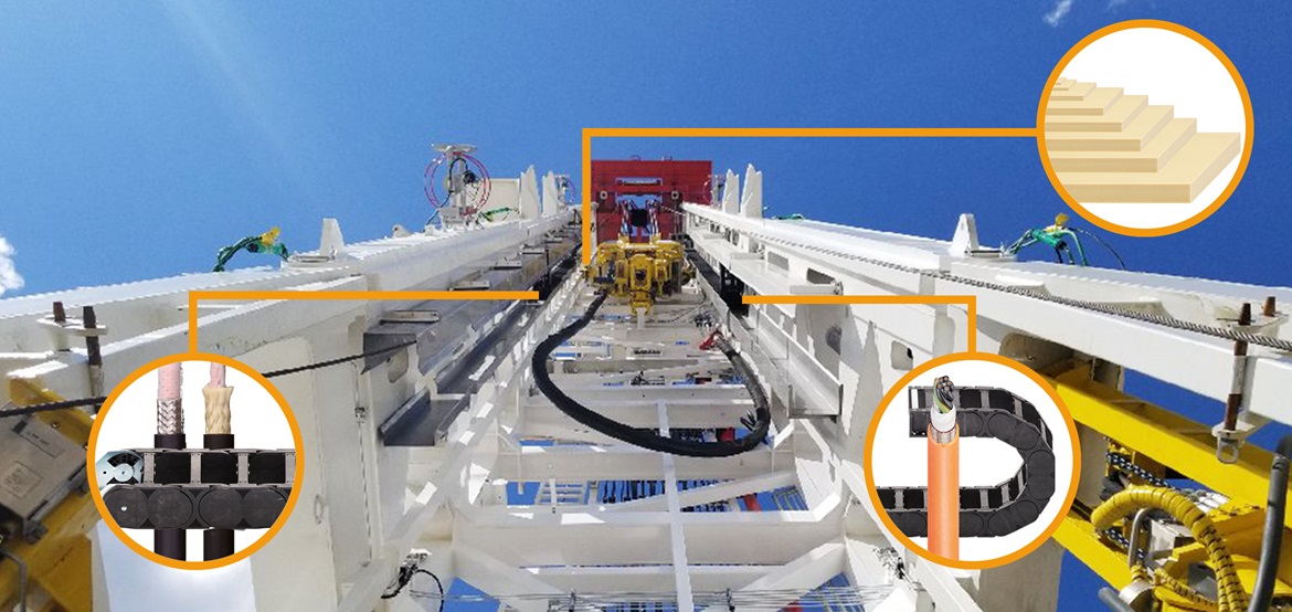 Top drive con prodotti igus